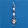 American Diamond Classic Tikka with Rhodium Plating 2 Tone Plating Mehndi Plating