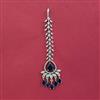 American Diamond Classic Tikka with Rhodium Plating