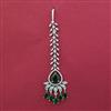 American Diamond Classic Tikka with Rhodium Plating