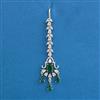 American Diamond Classic Tikka with Rhodium Plating