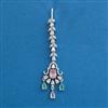 American Diamond Classic Tikka with Rhodium Plating