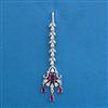 American Diamond Classic Tikka with Rhodium Plating