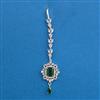 American Diamond Classic Tikka with Rhodium Plating