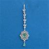American Diamond Classic Tikka with Rhodium Plating