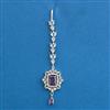 American Diamond Classic Tikka with Rhodium Plating