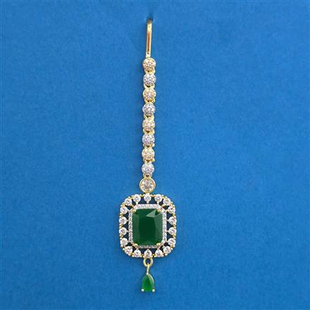 American Diamond Classic Tikka with 2 Tone Plating