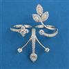 American Diamond Classic Ring with Rhodium Plating 2 Tone Plating