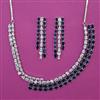 American Diamond Classic Necklace with Rhodium Plating