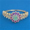 American Diamond Broad Kada with Carat Plating