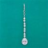 American Diamond Classic Tikka with Rhodium Plating