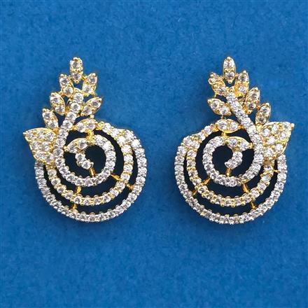 American Diamond Tops with Rhodium Plating 2 Tone Plating