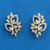 American Diamond Tops with Rhodium Plating 2 Tone Plating
