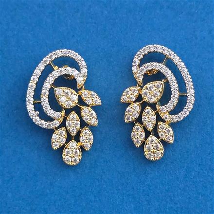 American Diamond Tops with Rhodium Plating 2 Tone Plating