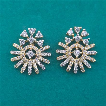 American Diamond Tops with Rhodium Plating 2 Tone Plating