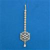 American Diamond Classic Tikka with Rhodium Plating 2 Tone Plating Mehndi Plating
