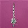 American Diamond Classic Tikka with Rhodium Plating