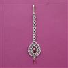 American Diamond Classic Tikka with Rhodium Plating
