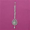 American Diamond Classic Tikka with Rhodium Plating