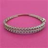 American Diamond Openable kada with Rhodium Plating 2 Tone Plating Mehndi Plating