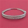 American Diamond Openable kada with Rhodium Plating 2 Tone Plating Mehndi Plating