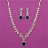 American Diamond Classic Necklace with 2 Tone Plating