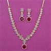 American Diamond Classic Necklace with 2 Tone Plating