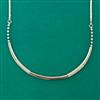 American Diamond Stiff Chain with Rhodium Plating 2 Tone Plating Mehndi Plating