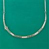 American Diamond Stiff Chain with Rhodium Plating 2 Tone Plating Mehndi Plating