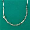 American Diamond Stiff Chain with Rhodium Plating 2 Tone Plating Mehndi Plating