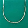 American Diamond Stiff Chain with Rhodium Plating 2 Tone Plating Mehndi Plating