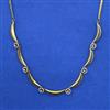 American Diamond Stiff Chain with Rhodium Plating 2 Tone Plating Mehndi Plating