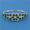 American Diamond Openable kada with Rhodium Plating