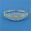 American Diamond Openable kada with Rhodium Plating