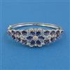 American Diamond Openable kada with Rhodium Plating