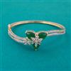 American Diamond Openable kada with 2 Tone Plating
