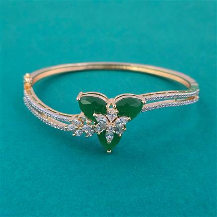 American Diamond Openable kada with 2 Tone Plating