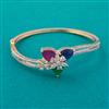 American Diamond Openable kada with 2 Tone Plating