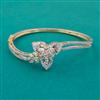 American Diamond Openable kada with 2 Tone Plating