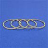 American Diamond Delicate Bangles with 2 Tone Plating