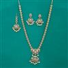 American Diamond Birds Necklace with Mehndi Plating