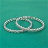 American Diamond Delicate Bangles with Rhodium Plating