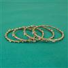 American Diamond Delicate Bangles with Mehndi Plating