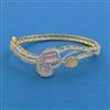 American Diamond Openable kada with 2 Tone Plating