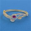 American Diamond Openable kada with 2 Tone Plating