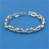 American Diamond Classic Bracelet With Rhodium Plating