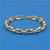 American Diamond Classic Bracelet With 2 Tone Plating