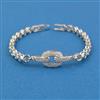 American Diamond Classic Bracelet With Rhodium Plating