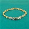American Diamond Classic Bracelet With 2 Tone Plating