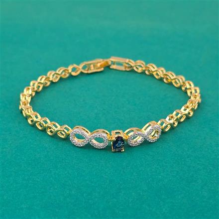 American Diamond Classic Bracelet With 2 Tone Plating