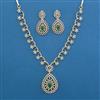 American Diamond Delicate Necklace with 2 Tone Plating